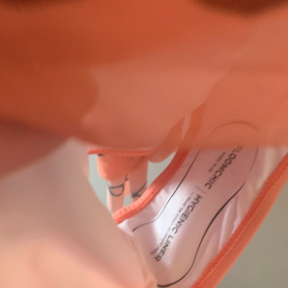 NWT Salmon Size 22-24/3X Bloomchic Bandana Cut Out Halter Swim Dress - Picture 8 of 10